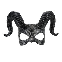 Augenmaske Mit HöRnern Widmann Milano - Schamanen Maske FüR Halloween Karneval