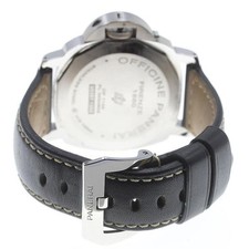 PANERAI LUMINOR BASE 3 DAYS ACCIAIO PAM00773 44mm SS Black Dial Leather #C306 2