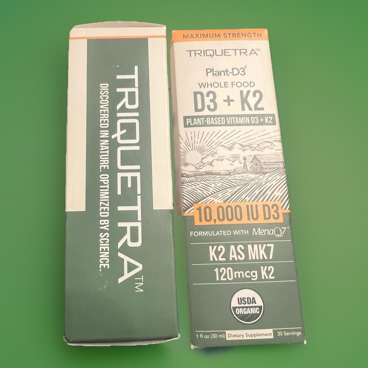 Triquetra Plant D3 K2 10,000 IU D3 120 mcg K2 Vegan MK7