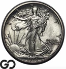 1916 Walking Liberty Half Dollar, Frosty Solid Gem BU++, Tough This Nice