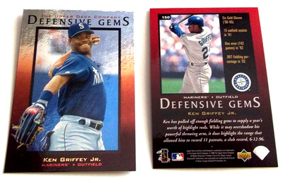1997 Upper Deck - Ken Griffey Jr - Defensive Gems #150 - FREE Ship