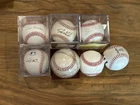 7 Signed Yankees Baseballs Damon Granderson Randolph Girardi +2 No COA