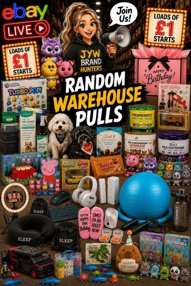 Random Warehouse Pulls - Toys, Household, Gadgets, Pets, Beauty & More
