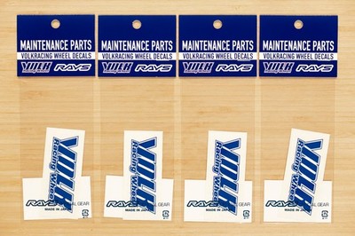 Genuine RAYS Volk Racing TE37 Wheel Repair Rim Sticker (No.16) - BLUE (4 pcs)