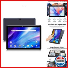 PRITOM M10 Tablet 10 inch 64GB Android HD IPS Screen 6000mAh Black