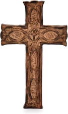 Wooden Wall Cross Handmade Religious Home Decor Rustic Room