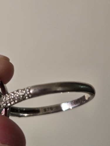 Genuine Labradorite Ring 3.48ctw White Zircon. 38ctw Rhodium Over 925 BEAUTIFUL - Picture 17 of 17
