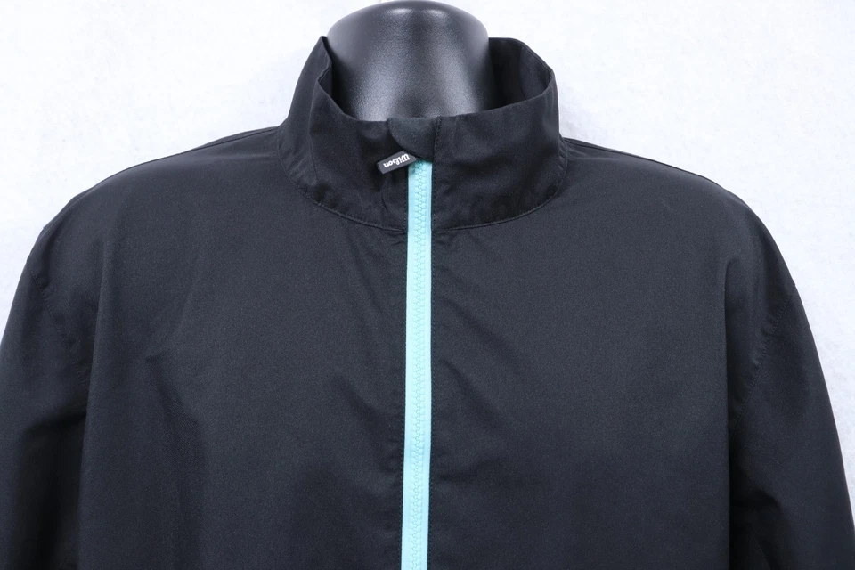 Wilson Lightweight Packable Rain Jacket Full-zip Men Large Black 100% Polyester - Image 2 of 4