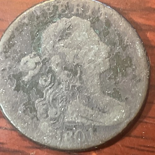 Photo of a 1801-P Large Cent from an eBay listing that sold on Jul 22, 2026