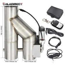 For Universal 2 51mm Dual Valve Active Exhaust Sound Control Y-pipe Remote Kit For Universal 2 51mm Dual Valve Active Exhaust Sound Control Y-pipe Remote Kit