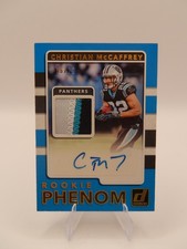 Christian McCaffrey 2017 Panini Donruss Rookie Phenom Signed No.RPJ-CM Card 6/25