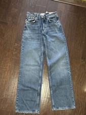 Zara New w/ tag MID-RISE FULL LENGTH WIDE LEG JEAN WITH 5 POCKETS