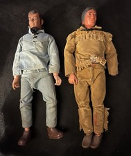 Vintage 1973 Gabriel 10" Lone Ranger  Tonto Action Figures