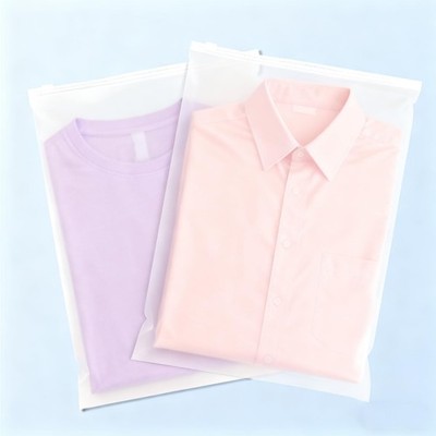 100Pcs Clothing Packaging Bags 10x13 Inch-Plastic Zipper Apparel Bags for Shi...