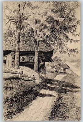 50706513 - H.Stuecklin , Weg bei Dietenbach Schwarzwald Maler