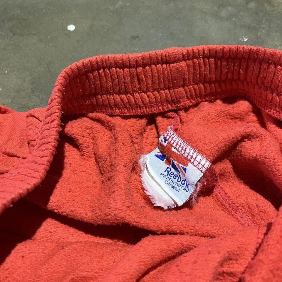 Pantalones Cortos Vintage Años 80 90 The Pump Reebok Algodón Rojo 32x8 Foto 4 de 4