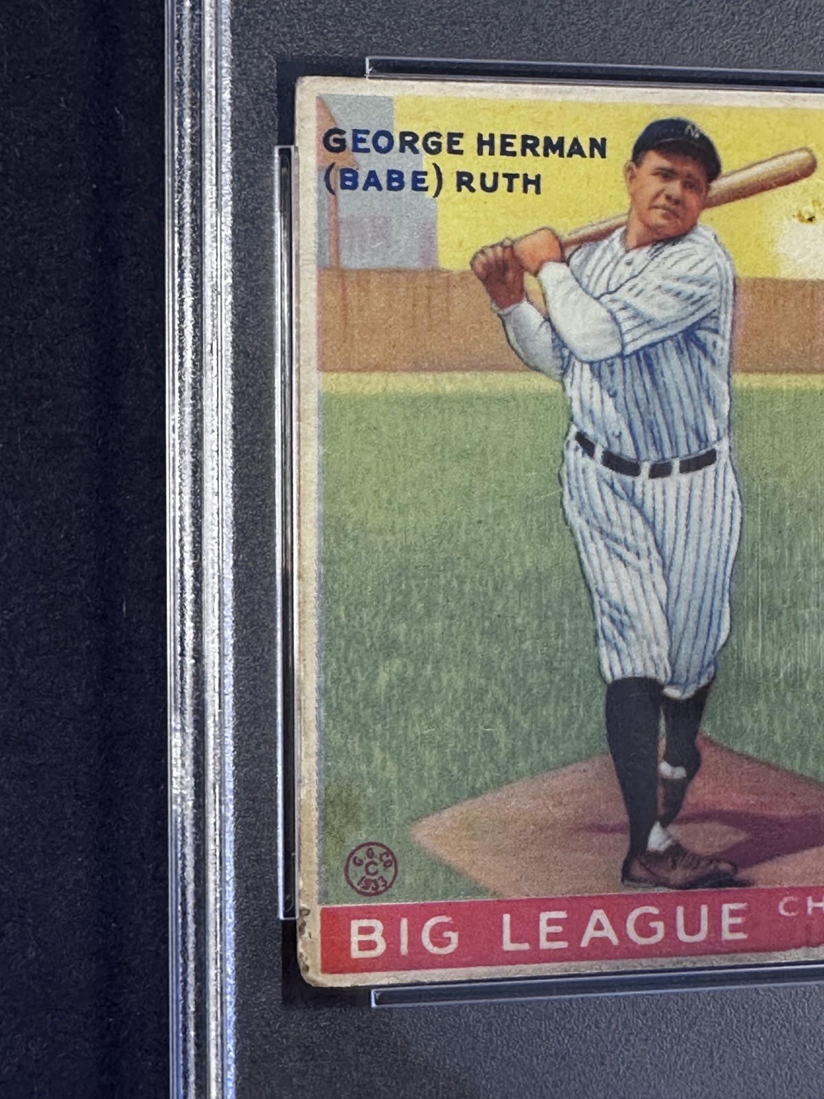 1933 Goudey BABE RUTH #144 New York Yankees HOF ICONIC CARD PSA 2.5 GOOD+ view 3