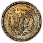 1883-O $1 Morgan Silver Dollar - PQ Neon Rainbow Toning- BU - SKU-D7355