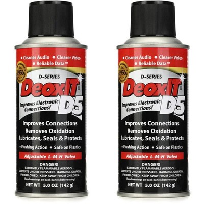 CAIG Laboratories DeoxIT D5 Contact Cleaner 5% Solutions (2 Pack)