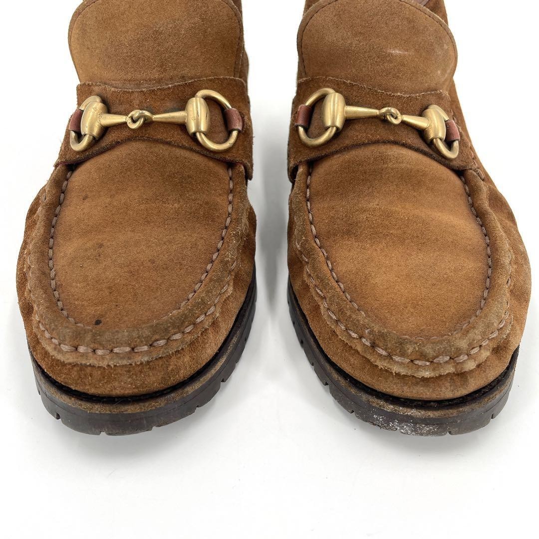 GUCCI Boots Heel Horsebit Suede Brown EU36/US6 113183c thumbnail 23