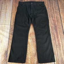 Dickies Men s 38x30 Regular Fit High Rise Black 6 Pocket Denim Work Jeans