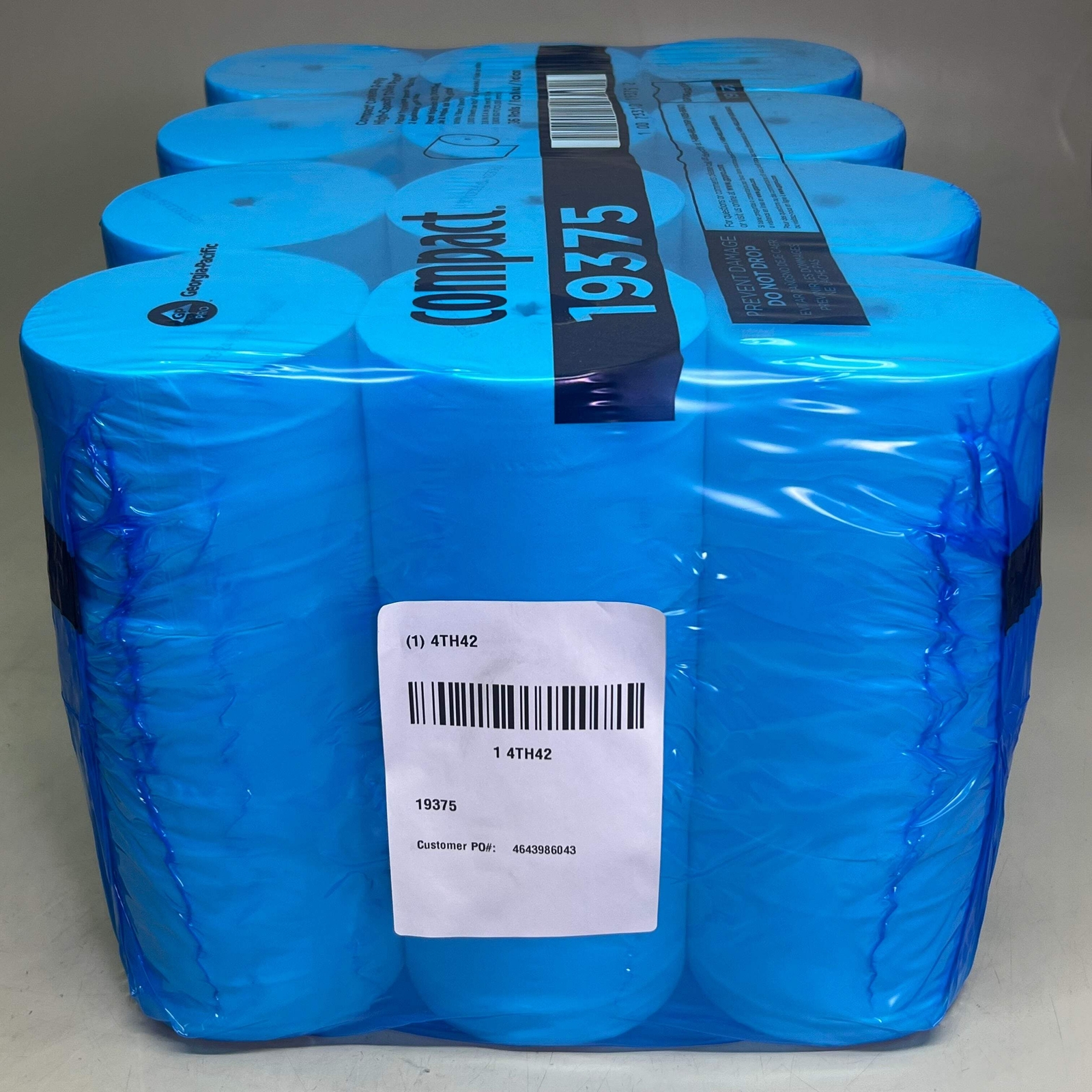 COMPACT 2-Ply Toilet Tissue Paper 1000 Sheets, 36 Rolls per Case, 4x3.8 White