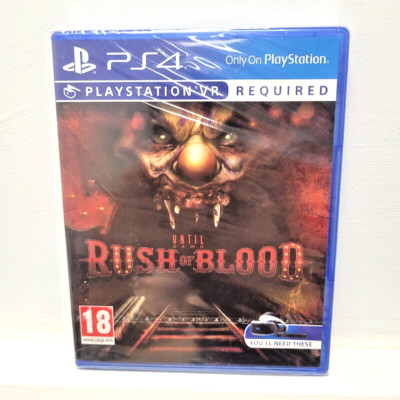 Until Dawn Rush of Blood PS4 VR Required Brand New & Sealed