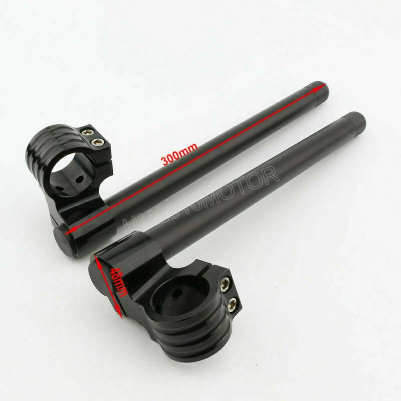 Guidão 33-50MM clipe 7/8" para Yamaha Honda Kawasaki Suzuki CAFE RACER - Imagem 2 de 4