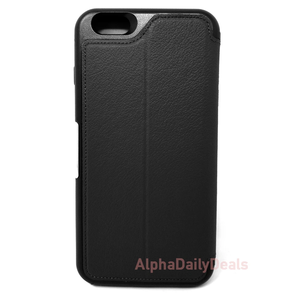 OtterBox Strada iPHONE 6 6S PLUS Wallet Protective Case Folio Cover Black - Image 3 of 4
