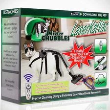 LASER KAT VAC Prank Fake Gag Funny PARODY Joke Gift Box birthday cat kitten pet