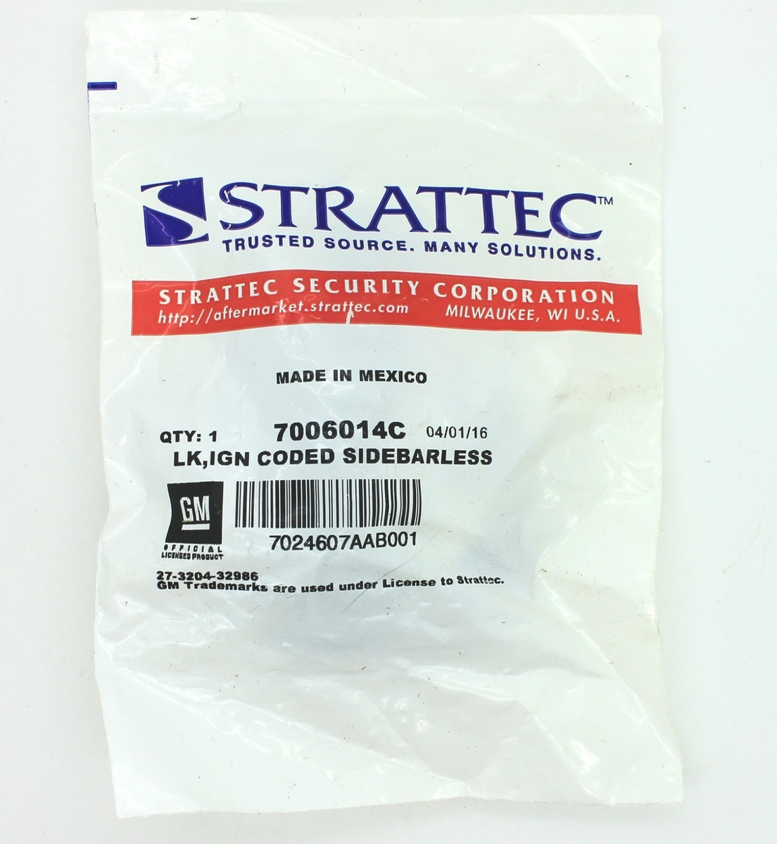 Cilindro De Encendido Strattec OEM Con Llaves Para Vehículos GM – Reemplazo Directo, Nuevo