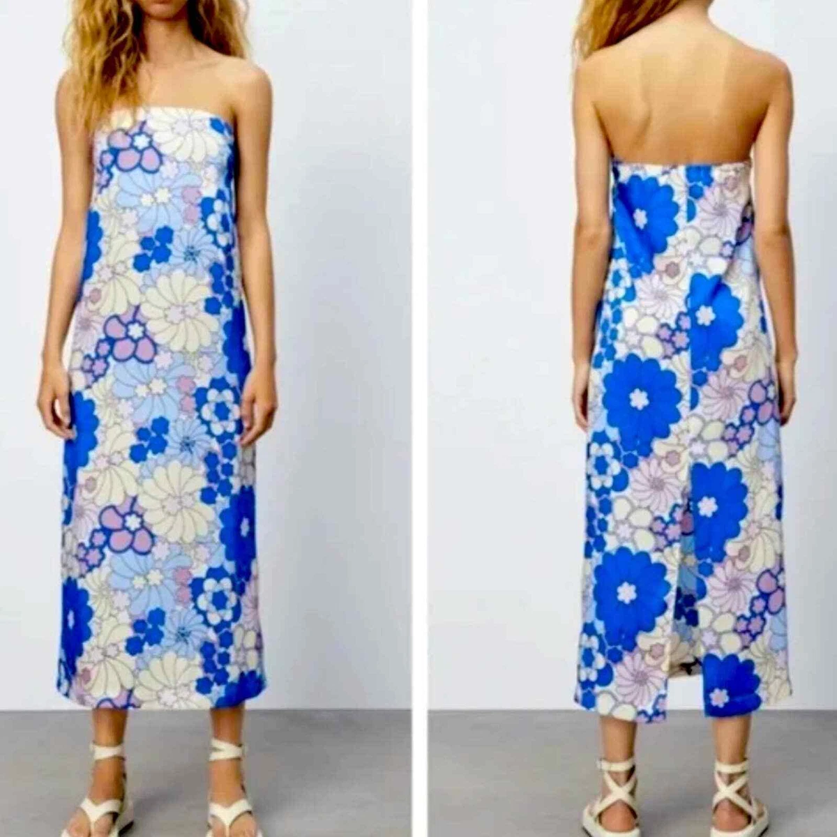 Strapless dress floral 2025