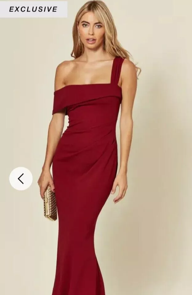 Silkfred burgundy sale dress