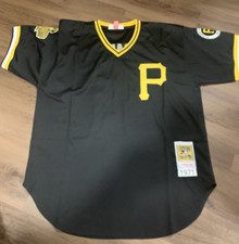 Mitchell & Ness Roberto Clemente Pirates 1971 Cooperstown Black Jersey SZ 56
