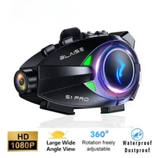 Motorcycle Intercom Helmet Dash Cam Bluetooth Headsets Handsfree Communicator