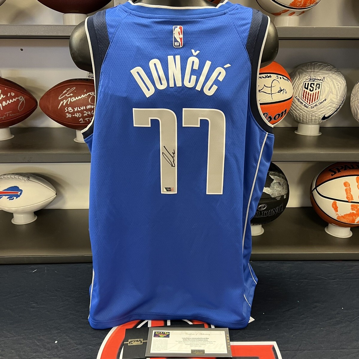 Luka Doncic Signed Dallas Mavericks Nike Jersey Autographed Luka Doncic Signed Dallas Mavericks Nike Jersey Autographed