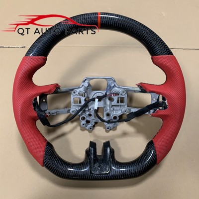 Real Carbon Fiber Sports Steering Wheel For fit Ford mustang 2018-2023