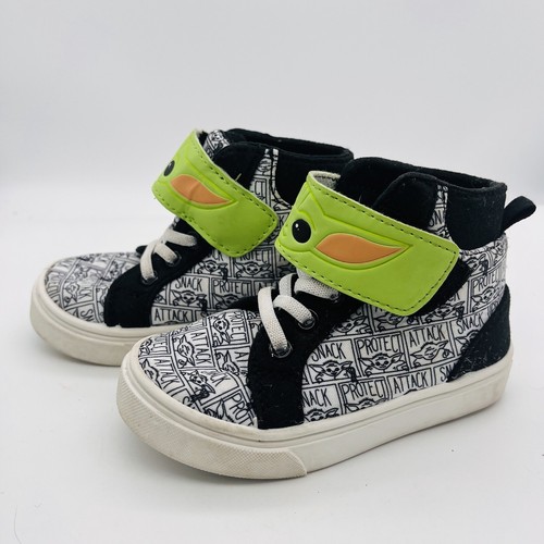 Officially Licensed Star Wars Mandalorian Baby Yoda High Top Shoes Kids