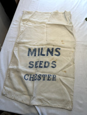 Miln Seeds Chester - White Cotton Seed Sack - 75cm high x 46cm width