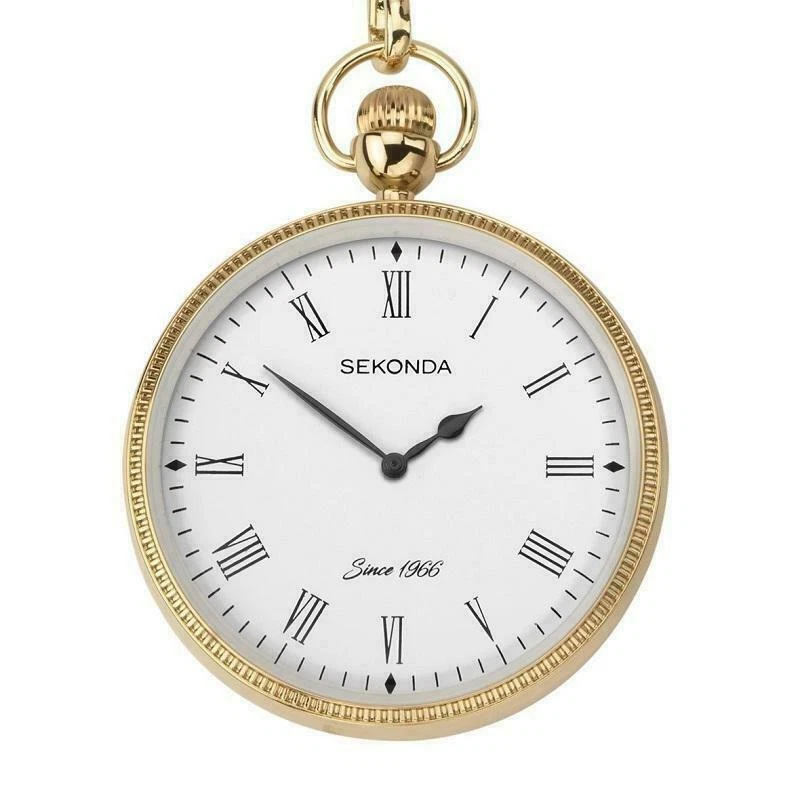 Reloj Bolsillo Sekonda 1793 Con Cadena Chapado en Oro PVP 69,99 EUR