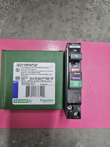 *LOT OF 10* SQUARE D QO115PAFGF CIRCUIT BREAKER