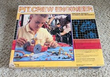 Vintage 1988 Pit Crew Engineer Science Build Toy Set Stuttgart Germany Open Box