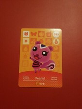 PEANUT ANIMAL CROSSING AMIIBO SERIES 1 CARD #095 TRACKED AU POST geniuine