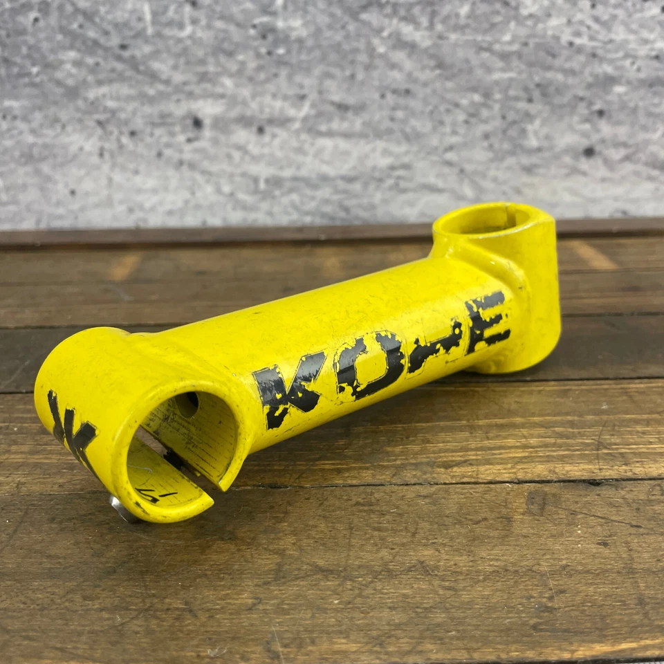 Vintage Kore Threadless Stem 1 1/8 In 135 mm 25.4 Clamp Yellow 90s MTB Aheadlite - Image 2 of 4