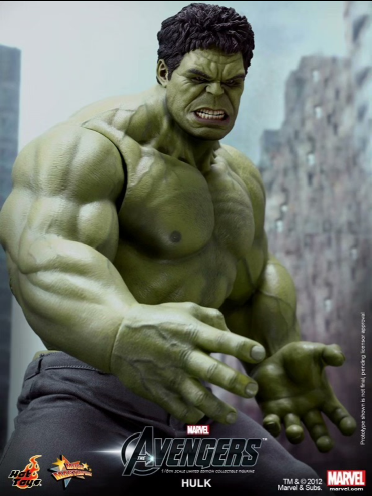 FIGURINE HULK HOT Toys MMS558 Avengers Endgame 1/6 - entièrement posable, neuve EUR 321,82