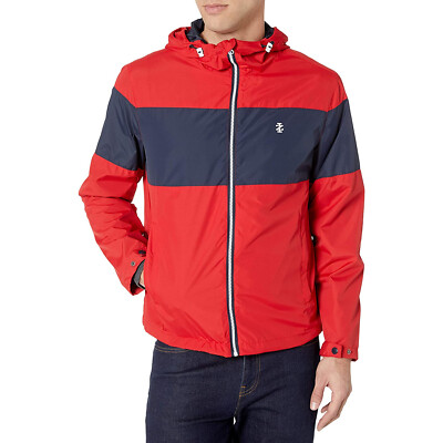 IZOD Men's Color Block Hooded Jacket 
