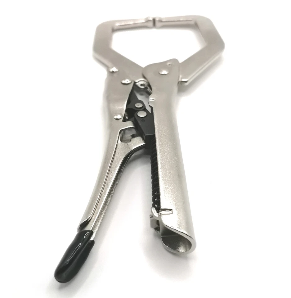 7" Automatic C-Clamp Self-Adjusting Quick Release Mole Grip Locking Plier - Image 4 of 4