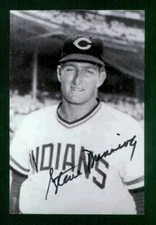#0331, 4" x 6" Photo Card, Signed-Autographed, Steve Dunning, Cleveland Indians