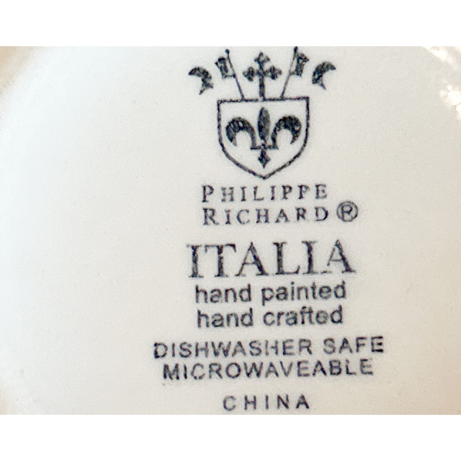 Set Of 4 Philippe Richard Italia Pattern Coffee Tea Cups Retired EUC Colorful