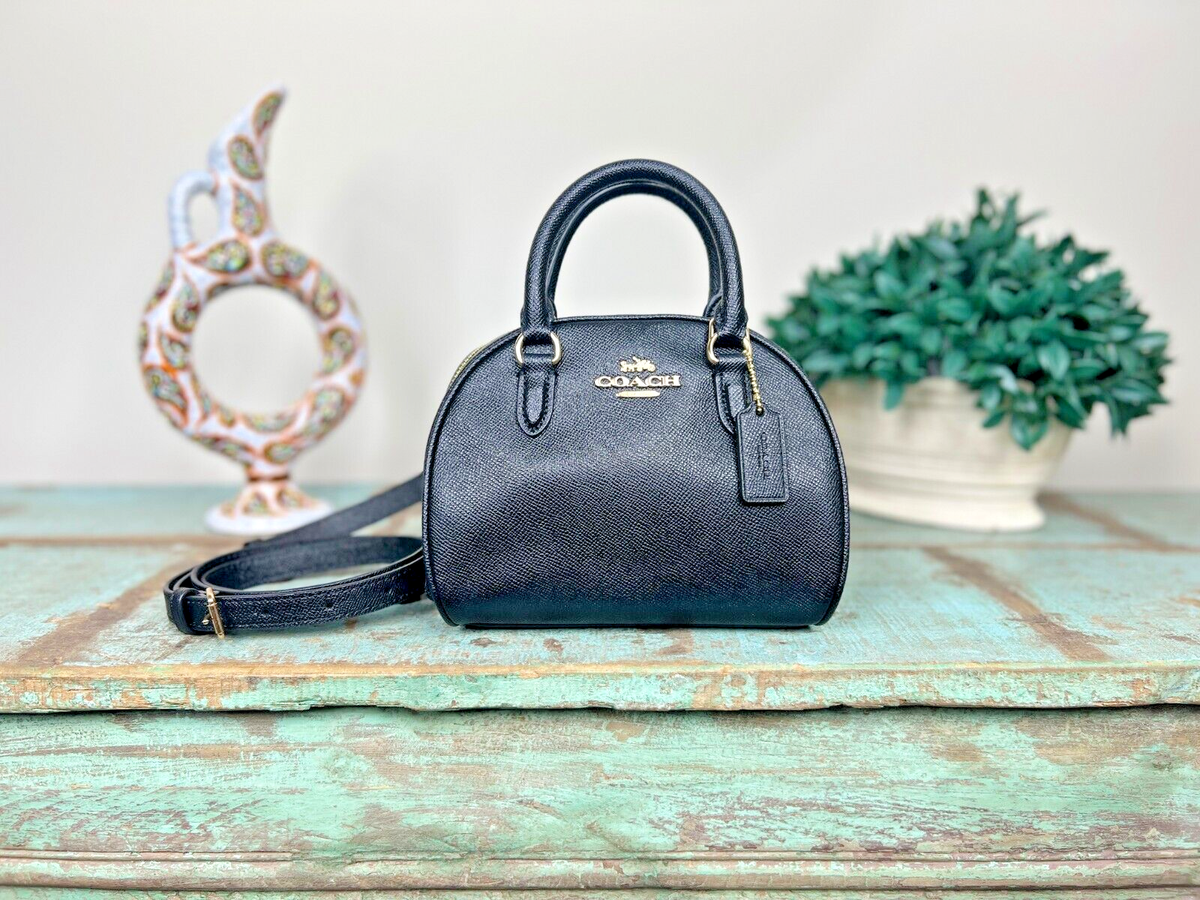 Leather Discount Coach Handbags Online Store Black Leather Bag